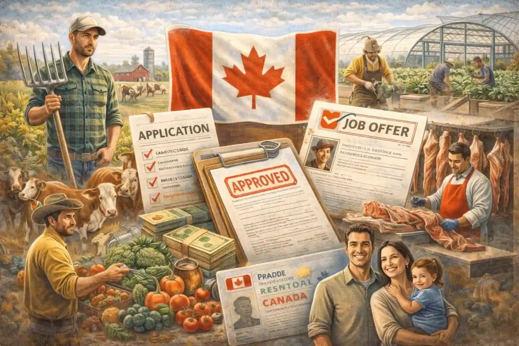 Farm worker representing Canada Agri-Food Immigration Program for permanent residence
