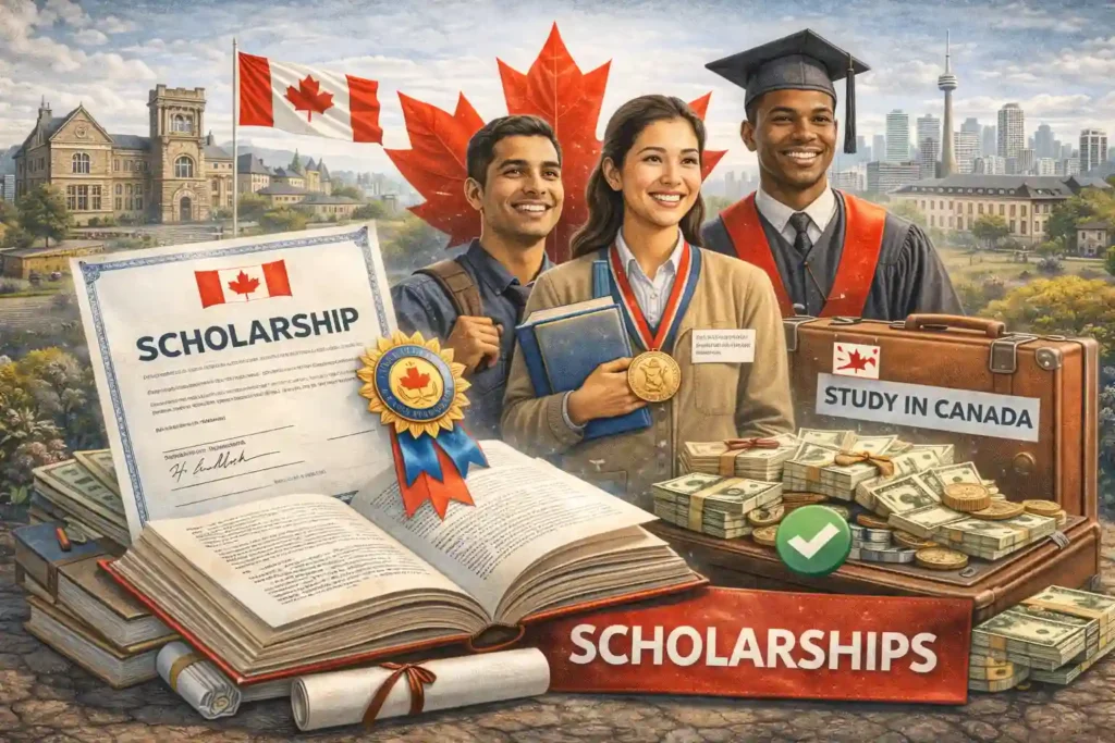 Canada scholarship, study in Canada, international students, financial aid