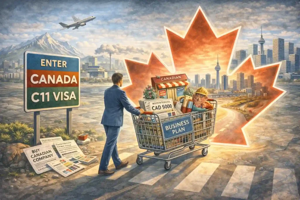 C11 Canada entrepreneur work permit LMIA-exempt for starting or buying business