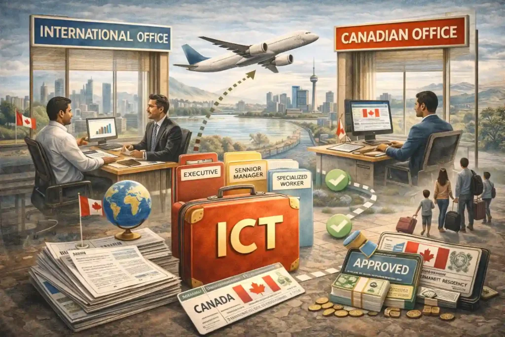 Intra-Company Transfer (ICT) visa for working and immigrating to Canada