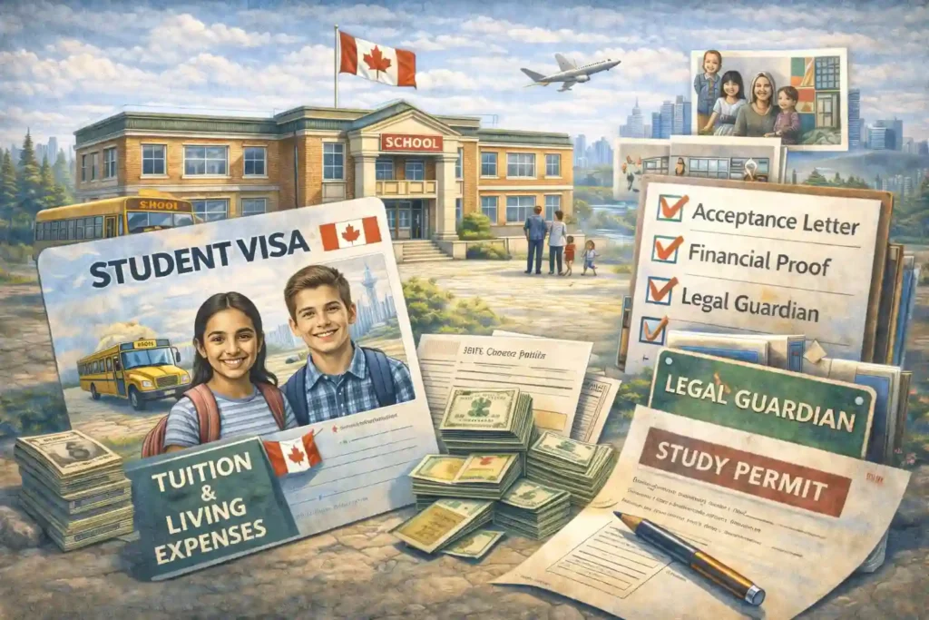 Canadian student visa requirements and application process for international school students and their families