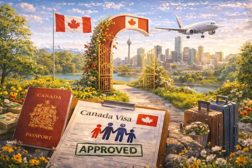 Different types of Canadian visas for immigration, study, work, and family sponsorship
