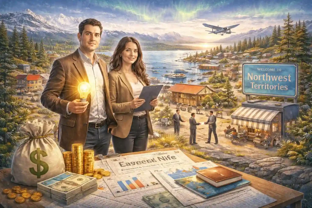 Entrepreneur immigration program in Northwest Territories with business documents