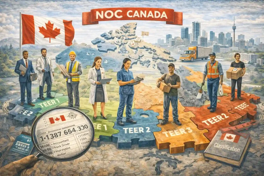 Canada NOC job classification system and TEER categories explained