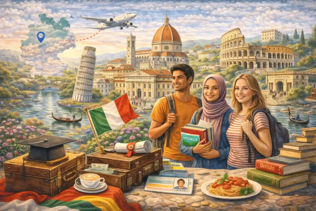 Studying in Italy for Bachelor’s and Master’s programs with student visa, scholarships, and work opportunities for international students