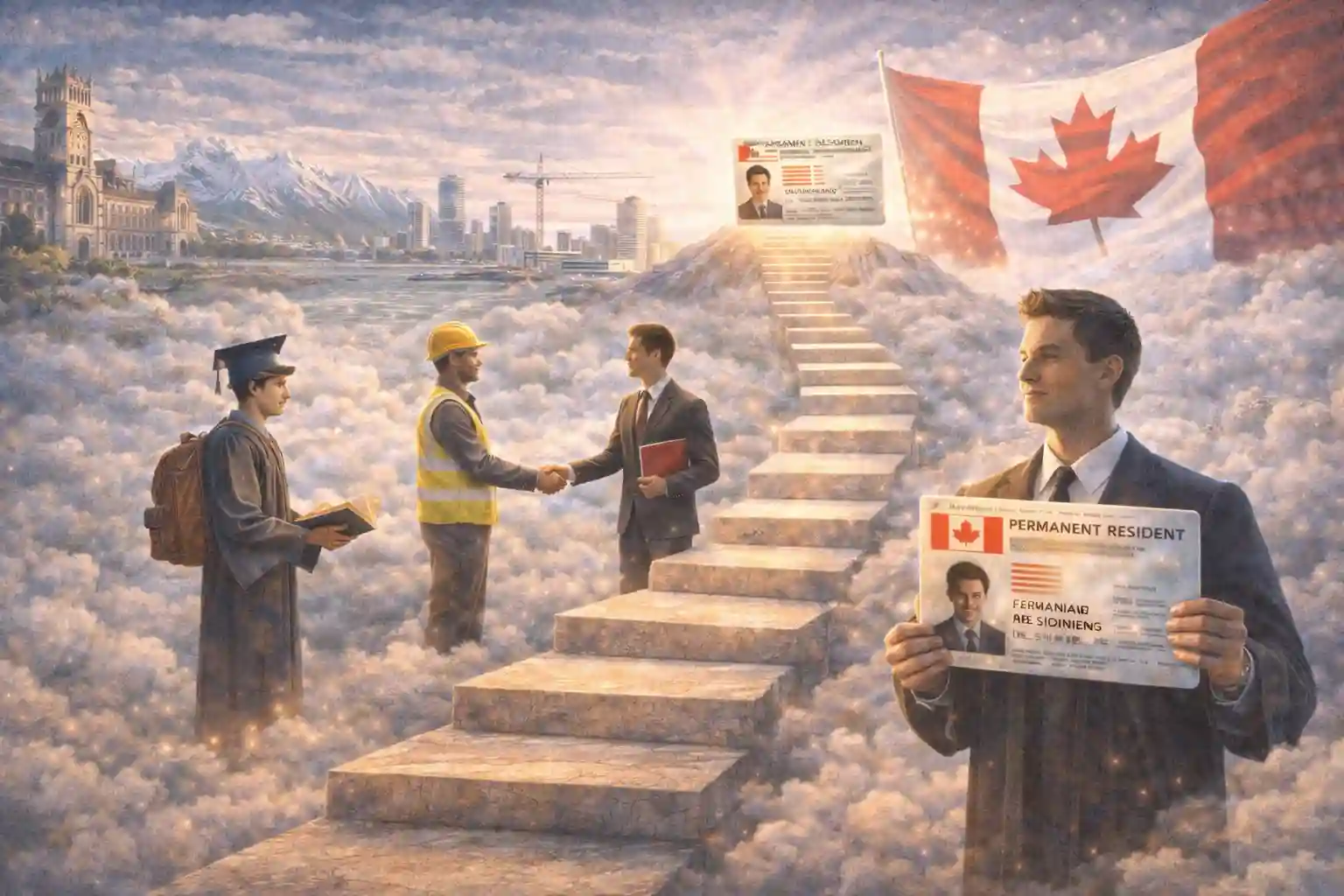 International students studying in Canada can work and immigrate to obtain permanent residency