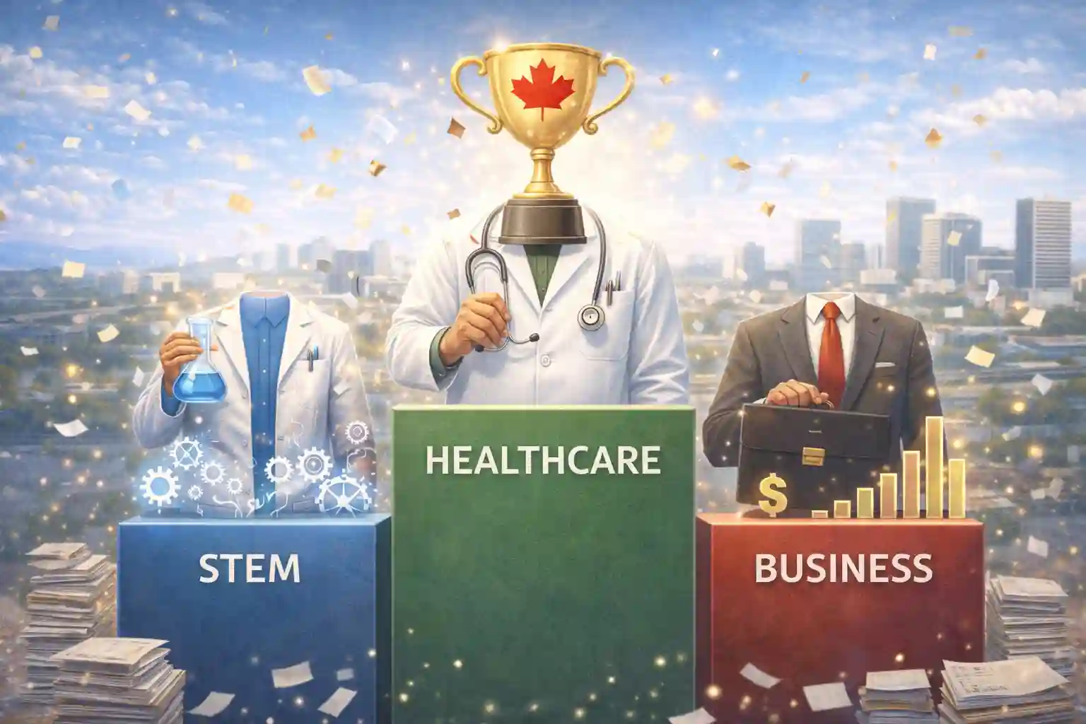 Career outcomes of international students in Canada: Healthcare graduates lead STEM and Business graduates