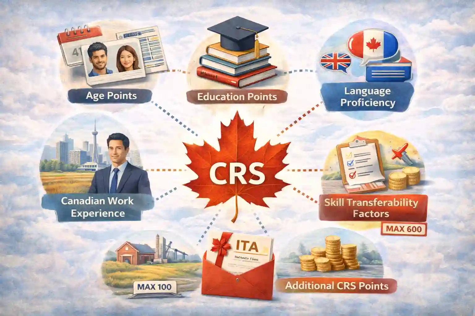 Canada Express Entry CRS Points Breakdown