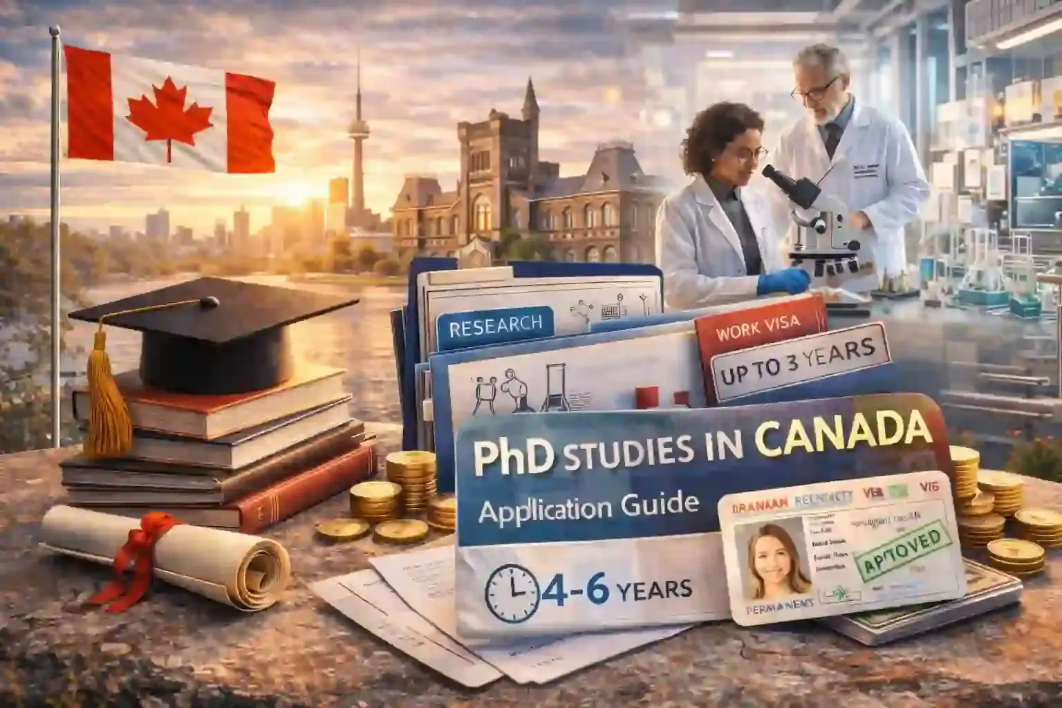 PhD studies in Canada with research opportunities and work visa eligibility