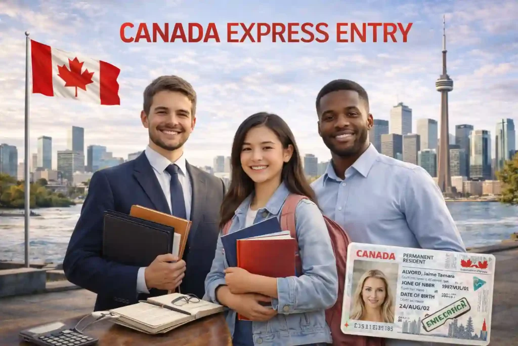 Canada Express Entry system for permanent residency based on CRS points and skilled worker eligibility