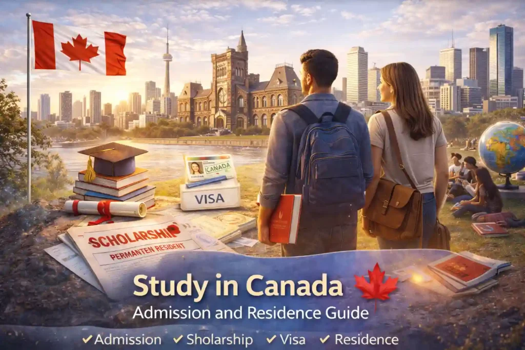 Study in Canada with scholarships, visas, and residency opportunities