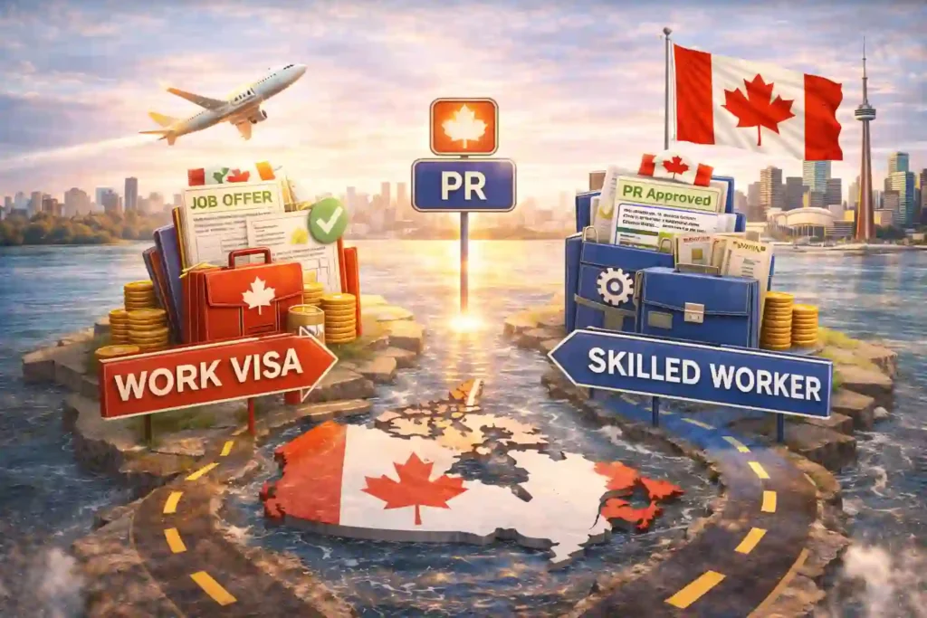 Work visa for Canada and skilled worker immigration pathways